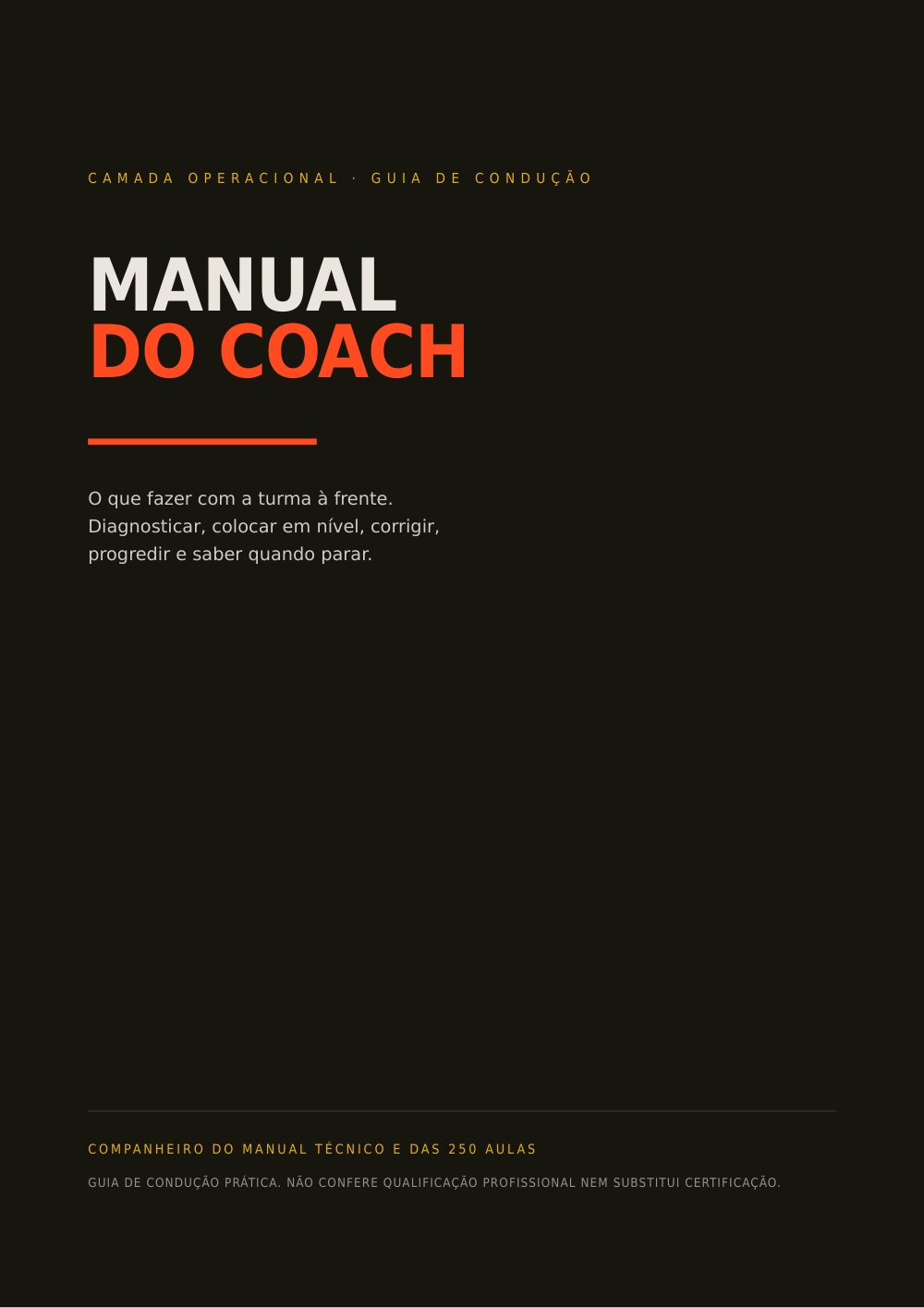 Capa do Manual do Coach